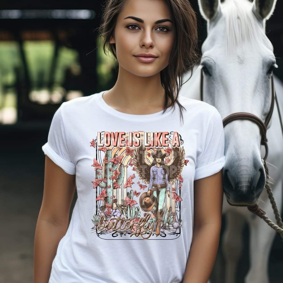Love Is Like A Butterfly - DTF TRANSFER (SSDD)