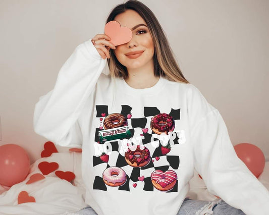 Donuts checkered - DTF TRANSFER (RDC) Valentines