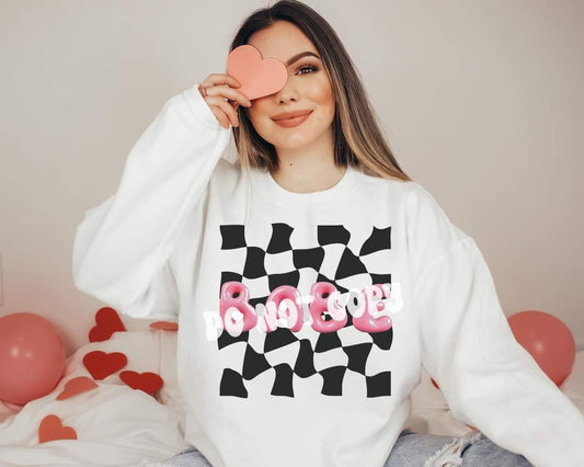 Babe checkered inflatable - DTF TRANSFER (RDC) Valentines