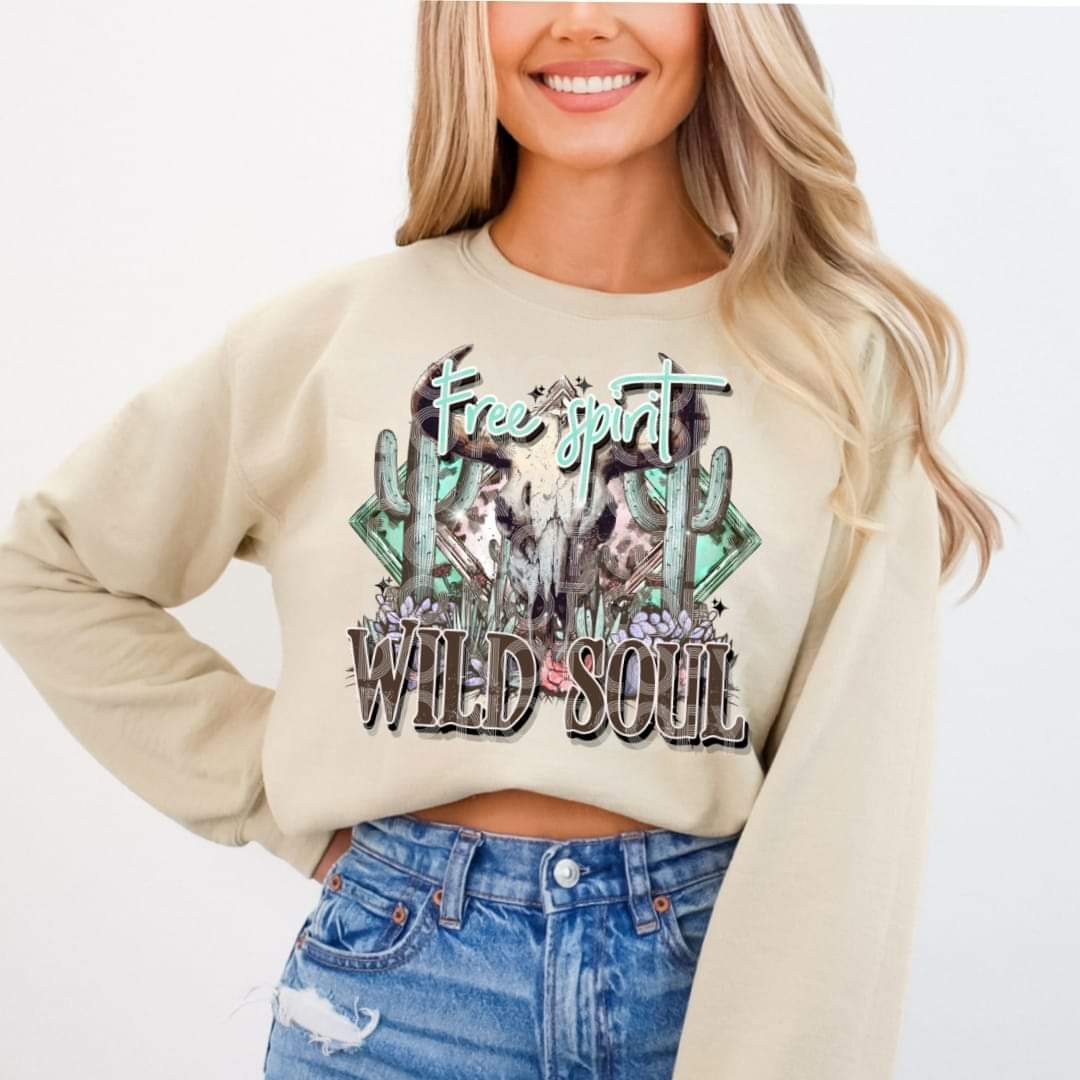 Free spirit wild soul - DTF TRANSFER (SSDD)