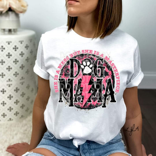 Dog Mama pink - DTF TRANSFER (SSDD)