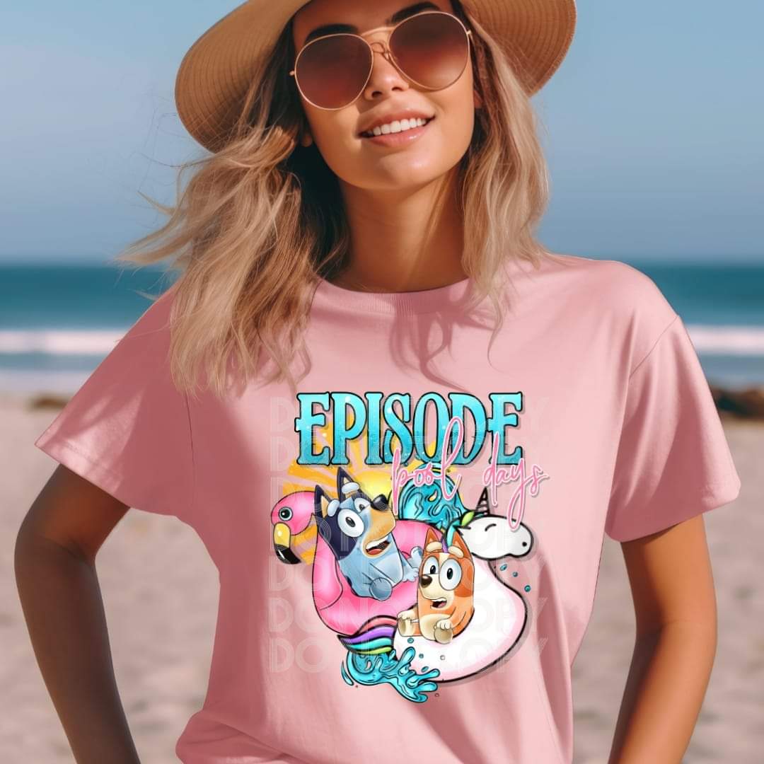 Episode Pool Days Pink - DTF TRANSFER (SSDD)