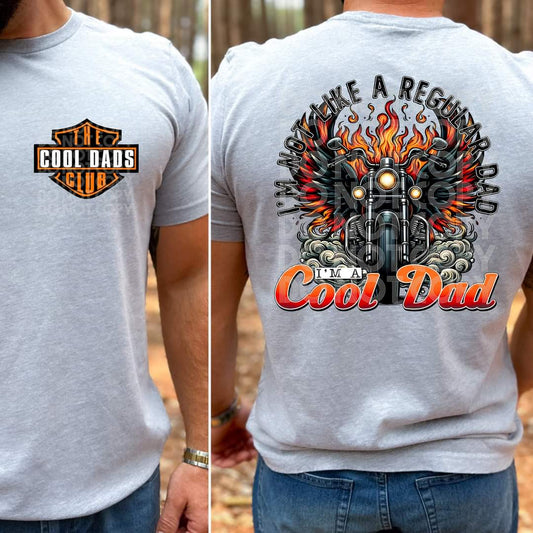 Cool Dads Club motorcycle - DTF TRANSFER (TED)