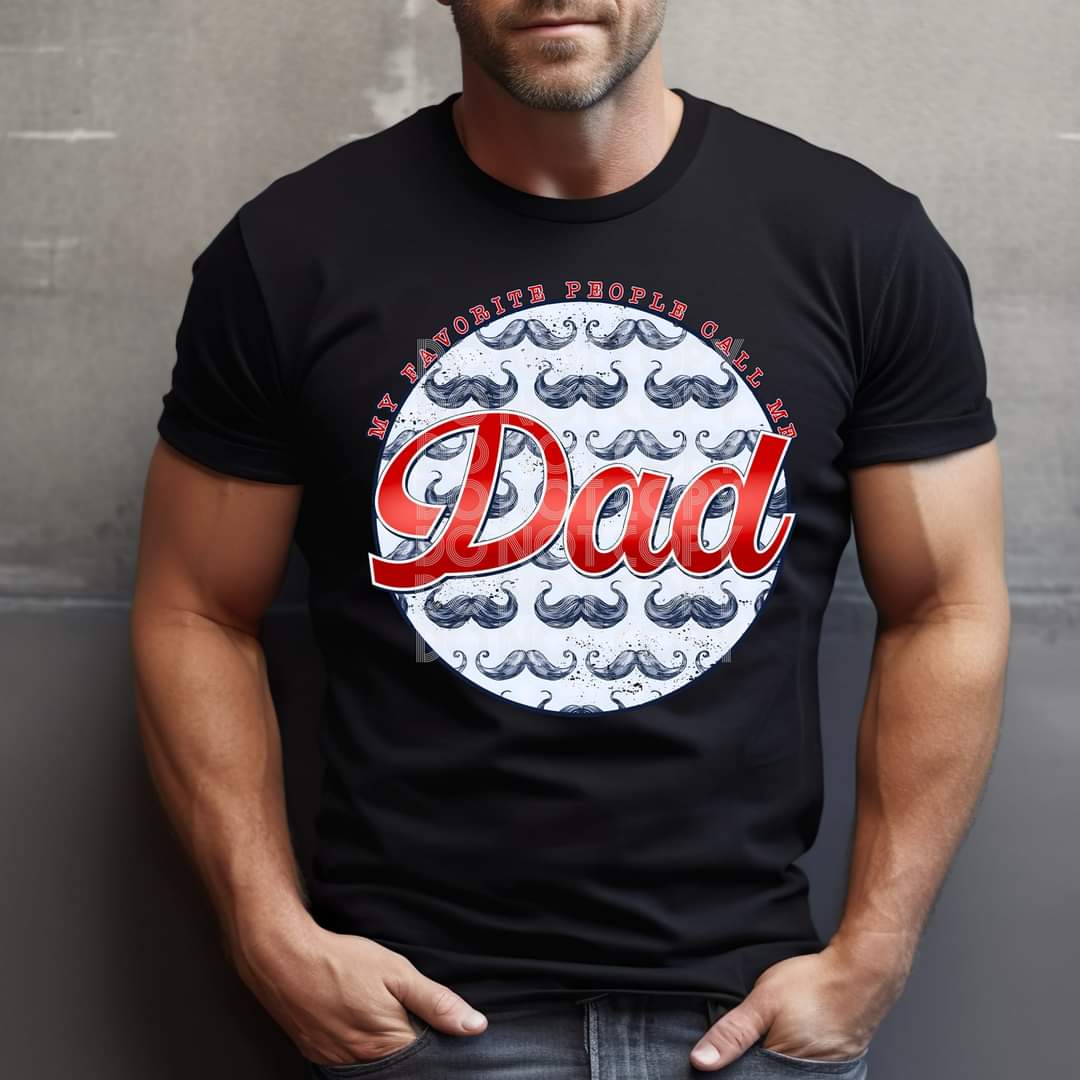 Dad moustache - DTF TRANSFER (TED)