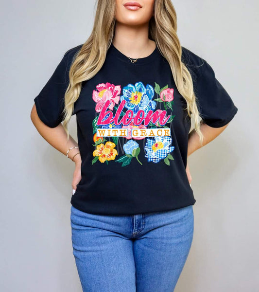 Bloom with grace - DTF TRANSFER (TED / SAL SUMMER FAITH COLLAB)