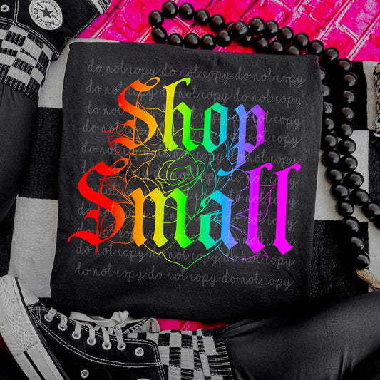 Shop Small rainbow colors - DTF TRANSFER (MMDD)