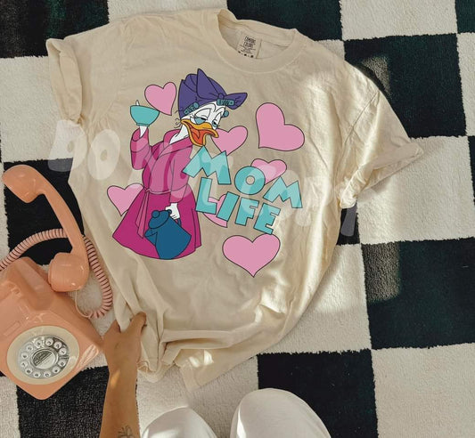 Mom Life duck - Funny cartoons DTF TRANSFER (LDC)