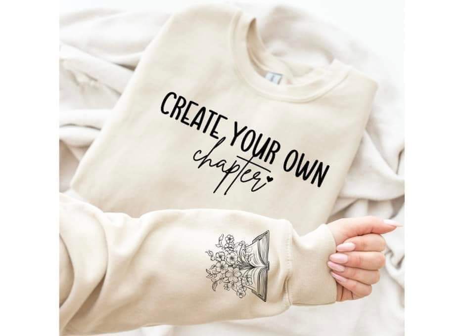 Create your own chapter WITH book sleeve - DTF TRANSFER