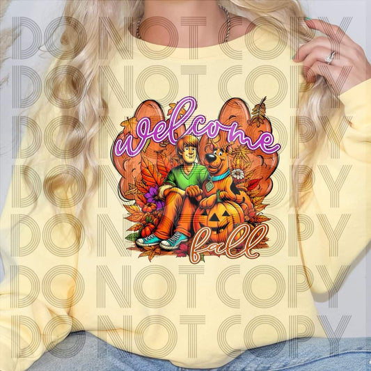 Welcome Fall Ruhroh - DTF TRANSFER (Falloween Collab) RHD/CST
