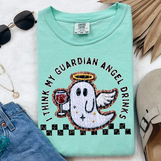 My guardian angel drinks ghost - DTF TRANSFER