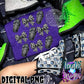 Checkered bows & coffins - DTF TRANSFER (T4KD)