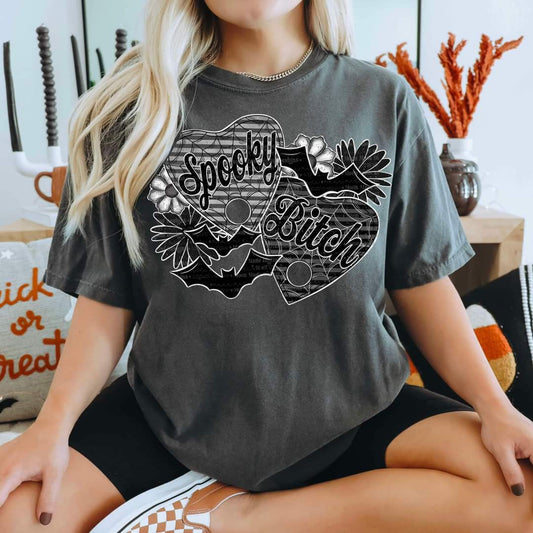 Spooky bitch black  - DTF TRANSFER (MMDD)