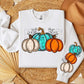 Custom personalized fall pumpkin with or without sleeves - DTF transfer