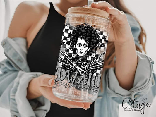 Edward Scissorhands - UV dtf wrap 16oz libbey : (CSD)
