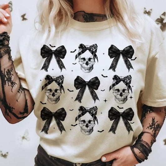 Skellie bow bats grid - DTF TRANSFER (ULF)