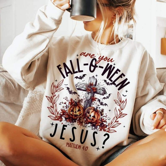 Are you Falloween Jesus - DTF TRANSFER (ULF)