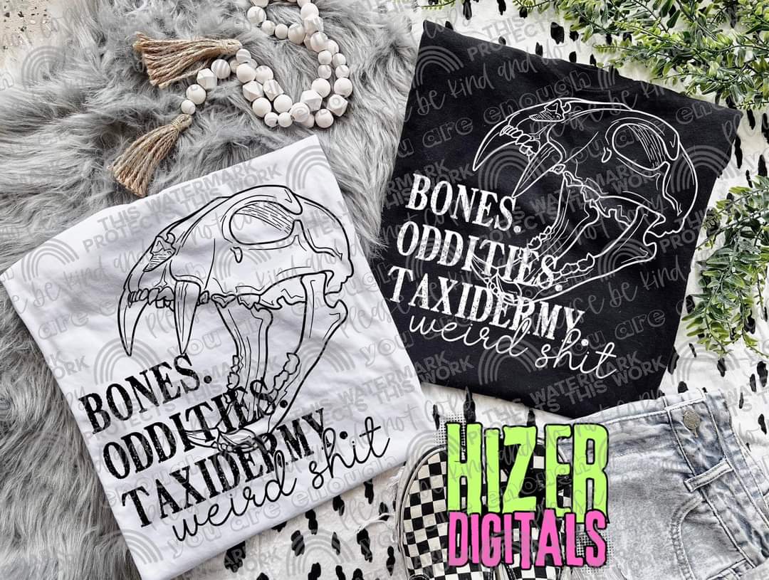 Bones, oddities, taxidermy weird shit - DTF TRANSFER (HD)