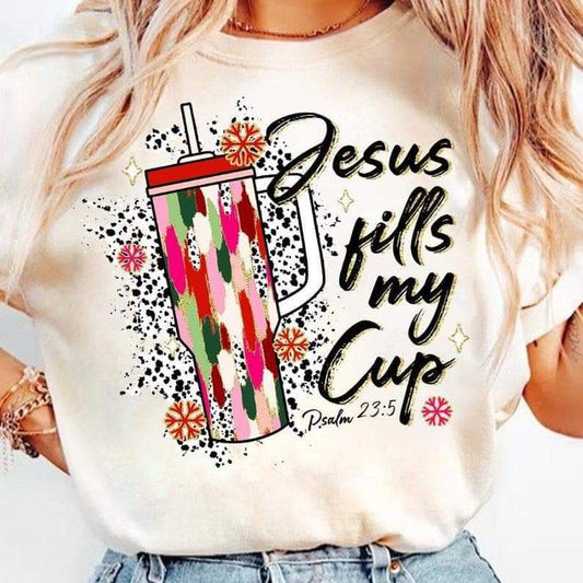 Jesus fills my cup - DTF TRANSFER