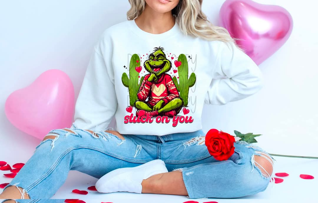 Stuck on you cactus grouch - DTF TRANSFER (FDC D24)