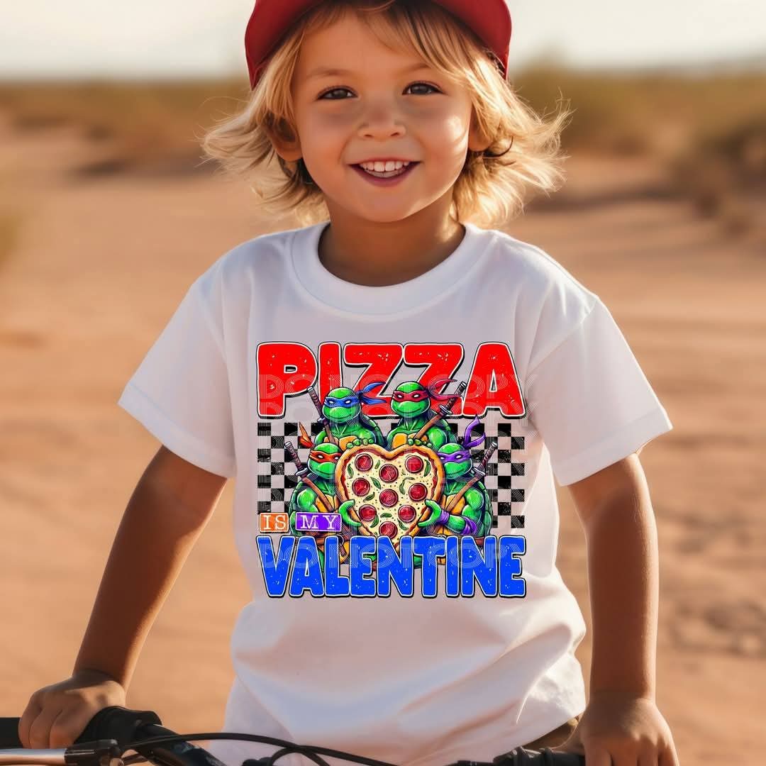 Pizza is my Valentine - DTF TRANSFER (Kids Valentine Collab DDV/PHDC/CST)