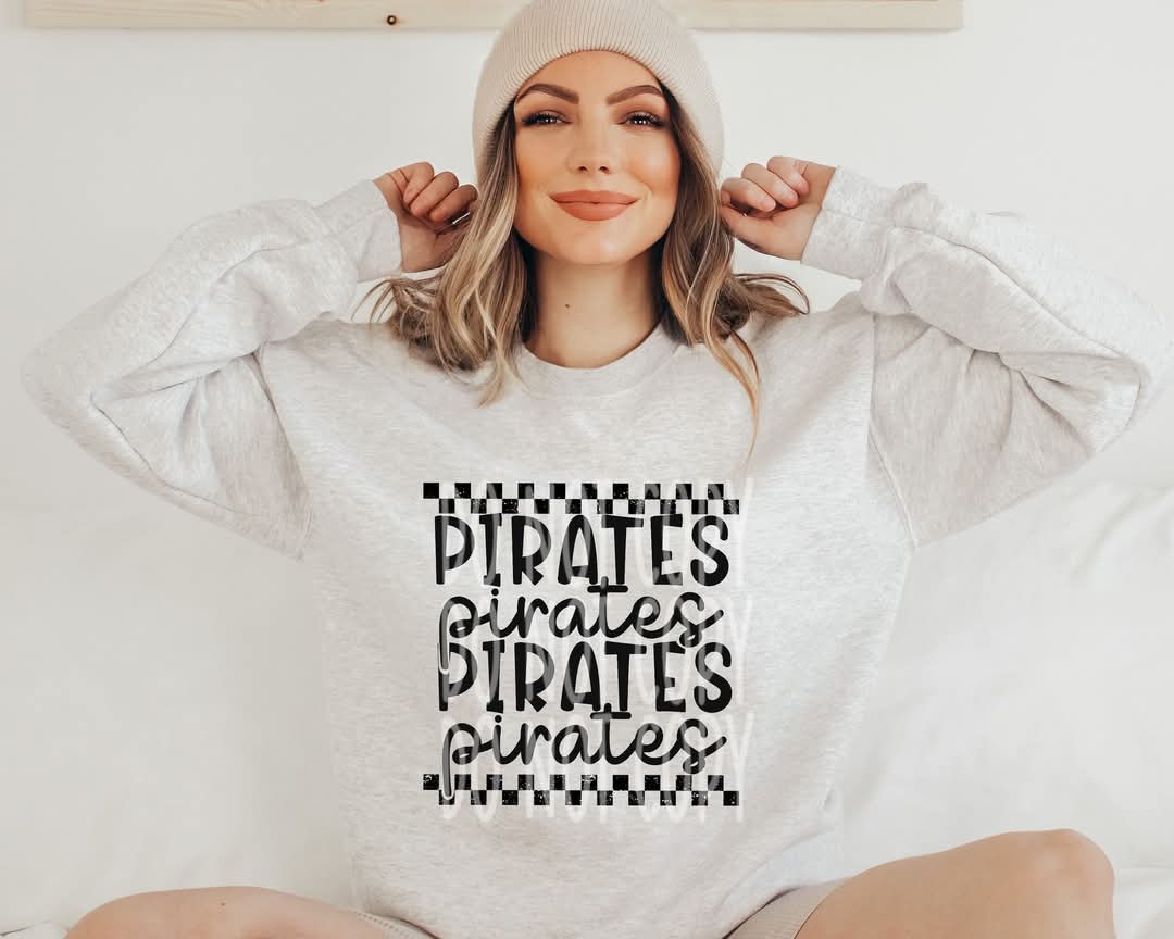 Pirates (black checkered) - DTF TRANSFER (PHDC J24)