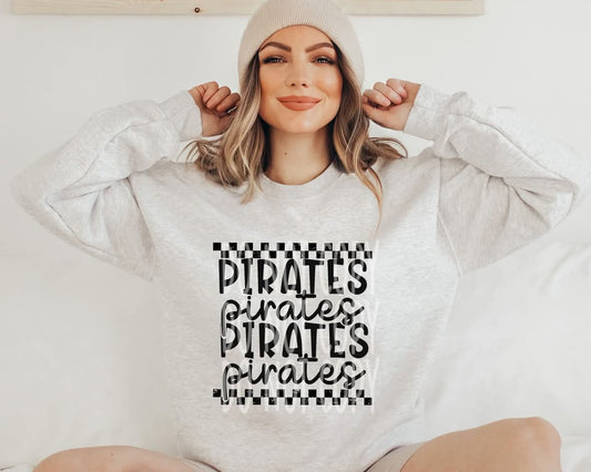 Pirates (black checkered) - DTF TRANSFER (PHDC J24)