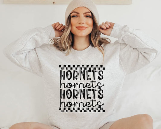 Hornets (black checkered) - DTF TRANSFER (PHDC J24)