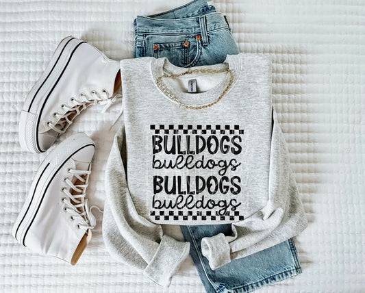 Bulldogs (black checkered) - DTF TRANSFER (PHDC J24)