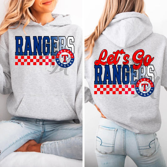 Rangers checkered - DTF TRANSFER (MMD/F25)