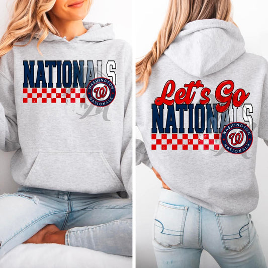 Nationals checkered - DTF TRANSFER (MMD/F25)