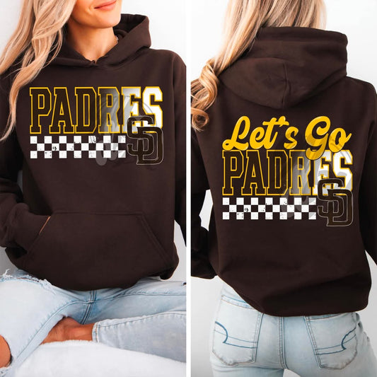 Padres checkered - DTF TRANSFER (MMD/F25)