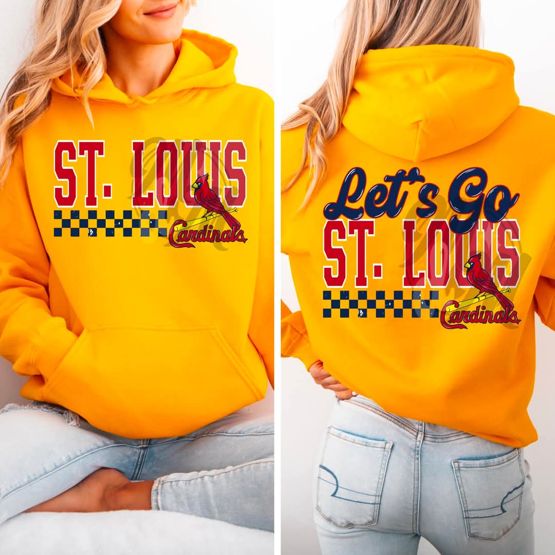 Cardinals checkered - DTF TRANSFER (MMD/F25)