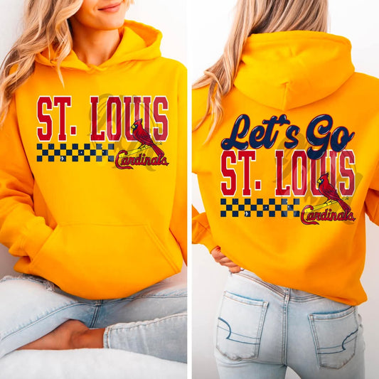 Cardinals checkered - DTF TRANSFER (MMD/F25)