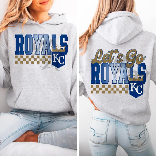 Royals checkered - DTF TRANSFER (MMD/F25)