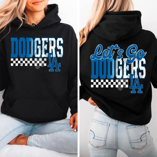 Dodgers floral letter - DTF TRANSFER (MMD/F25)