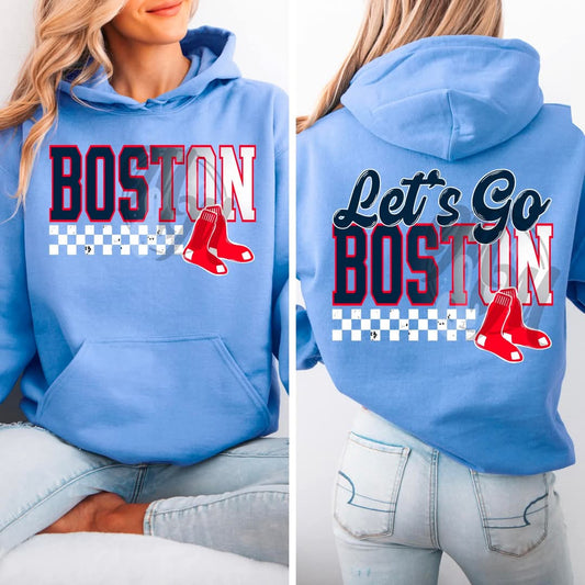 B sox floral letter - DTF TRANSFER (MMD/F25)