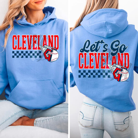 Cleveland floral letter - DTF TRANSFER (MMD/F25)