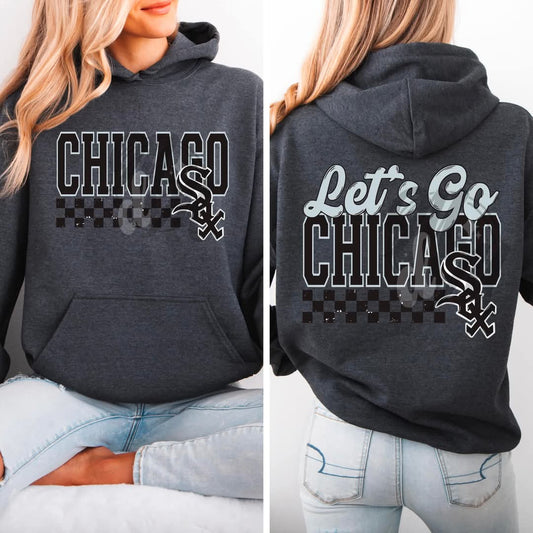 Chicago sox floral letter - DTF TRANSFER (MMD/F25)