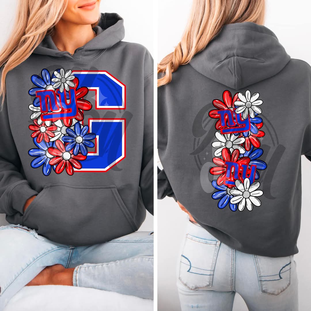 Giants floral letter - DTF TRANSFER (MMD/F25)