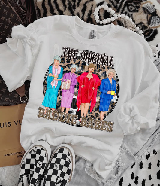 The original baddie babes - DTF TRANSFER (Golden Baddies Babe Collab DDV/RHD/FDC)