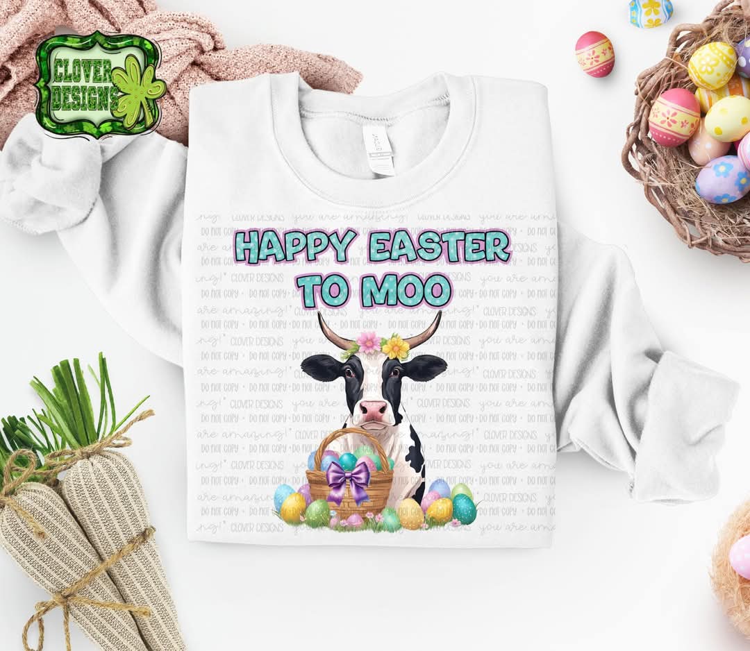 Moo cow - DTF TRANSFER (T EASTER COLLAB BUNDLE)