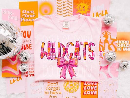 WILDCATS floral bow coquette - DTF TRANSFER (PHDC MR25)
