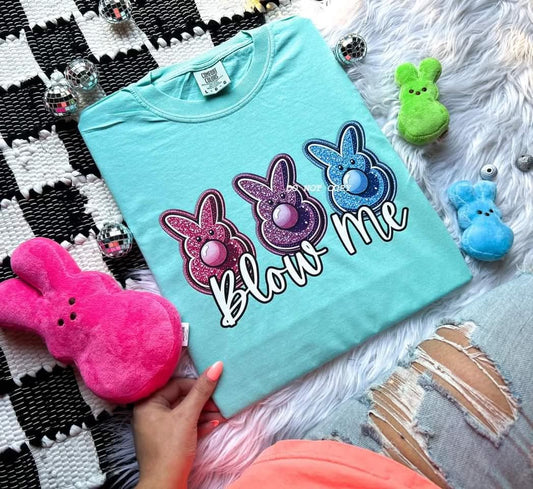 Blow me bubblegum bunnies - DTF TRANSFER (HWD)