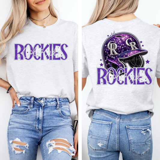 Rockies baseball Faux Sequin - DTF TRANSFER (VDS MR25)