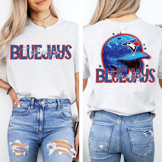 Bluejays baseball Faux Sequin - DTF TRANSFER (VDS MR25)