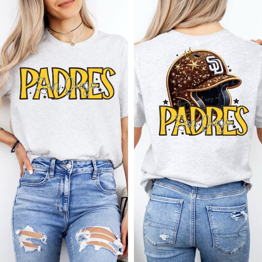 Padres baseball Faux Sequin - DTF TRANSFER (VDS MR25)