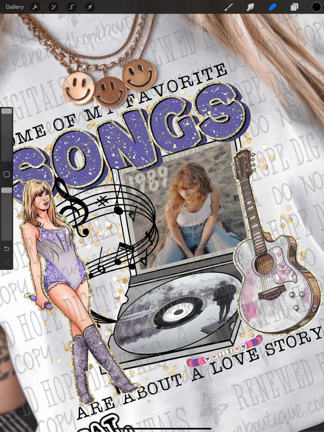 Taylor Swift favorite songs - DTF TRANSFER (RHD MR25)