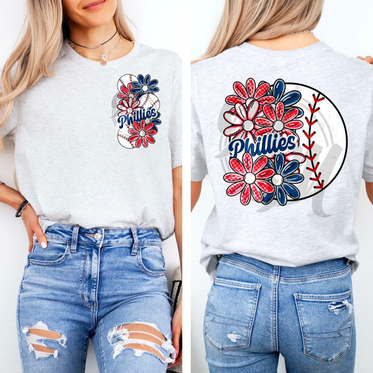 Phillies - DTF TRANSFER (MMD A25 baseball floral)