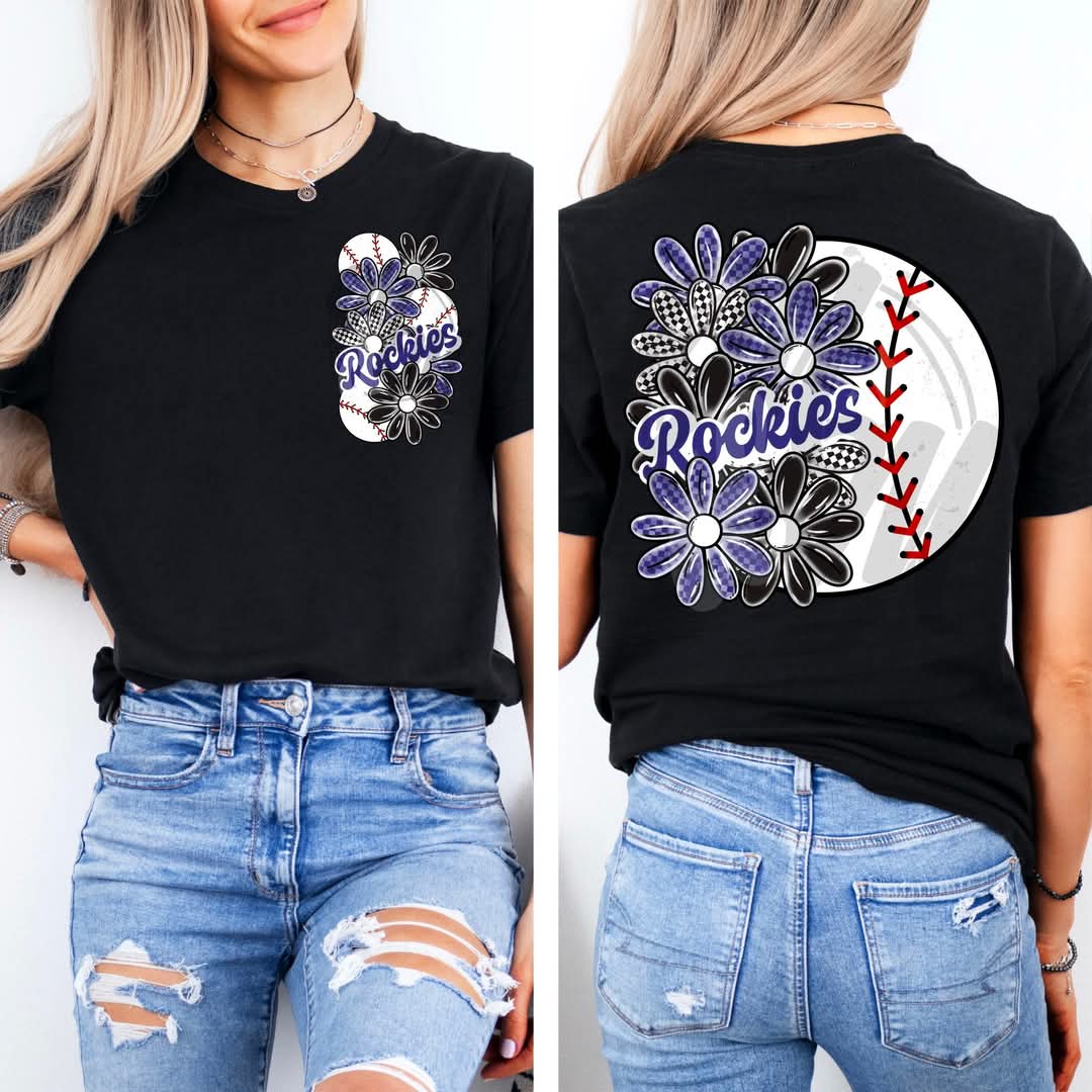 Rockies - DTF TRANSFER (MMD A25 baseball floral)