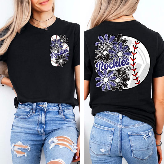 Rockies - DTF TRANSFER (MMD A25 baseball floral)